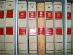Bound registers in the General Law Library, Land Victoria, Laverton